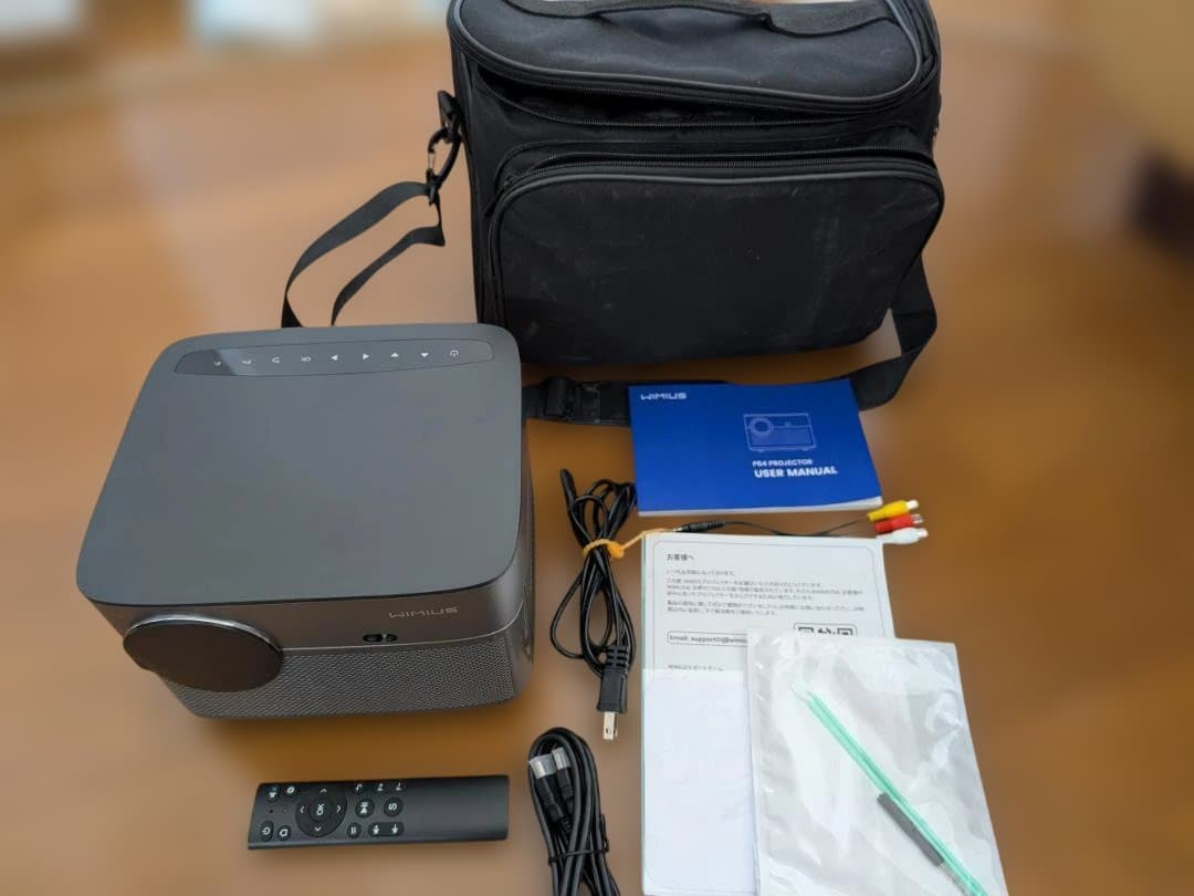 WiMiUS ホームプロジェクター P64 キャリーバッグ付（箱なし）