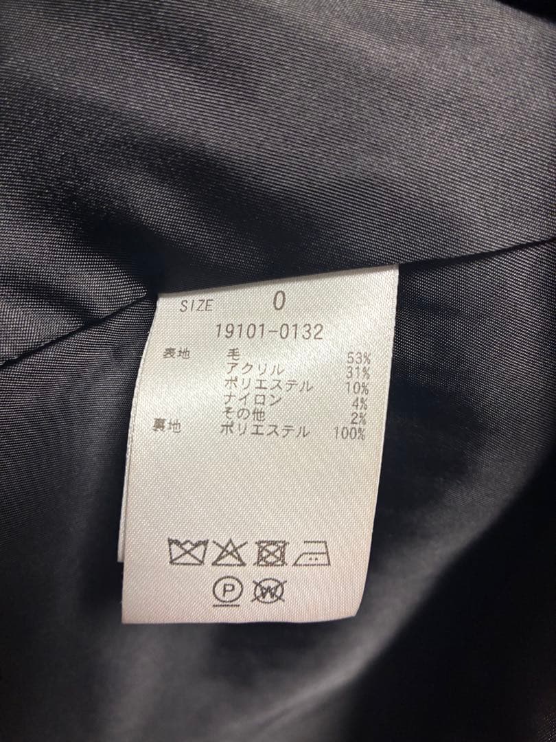 CLANE ブラック ダブルブレストコート