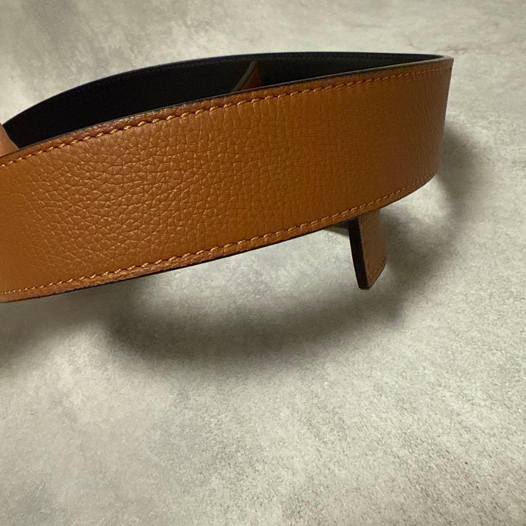 【ほぼ未使用】ロエベ　リバーシブル　レザーベルト 2025年新作
