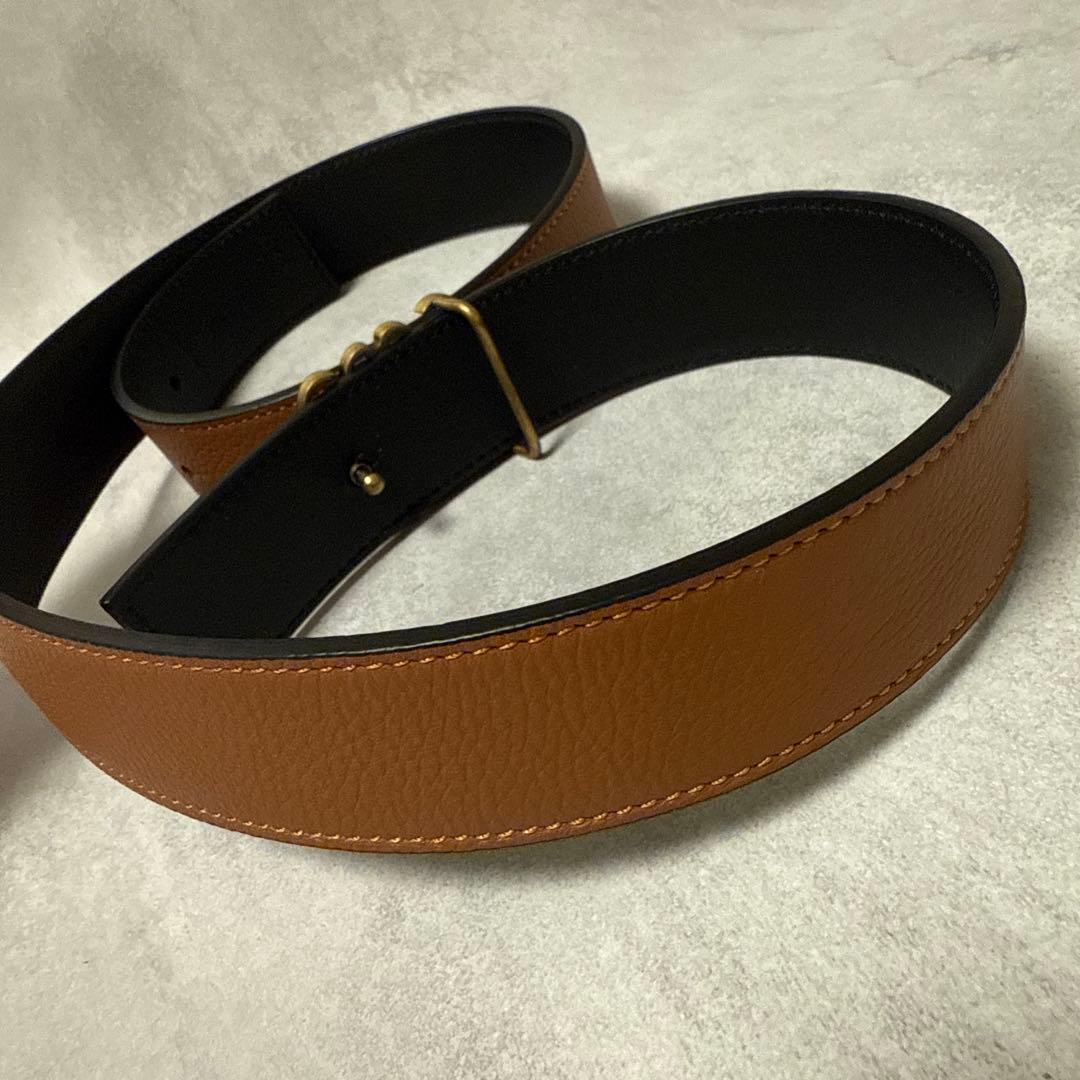 【ほぼ未使用】ロエベ　リバーシブル　レザーベルト 2025年新作