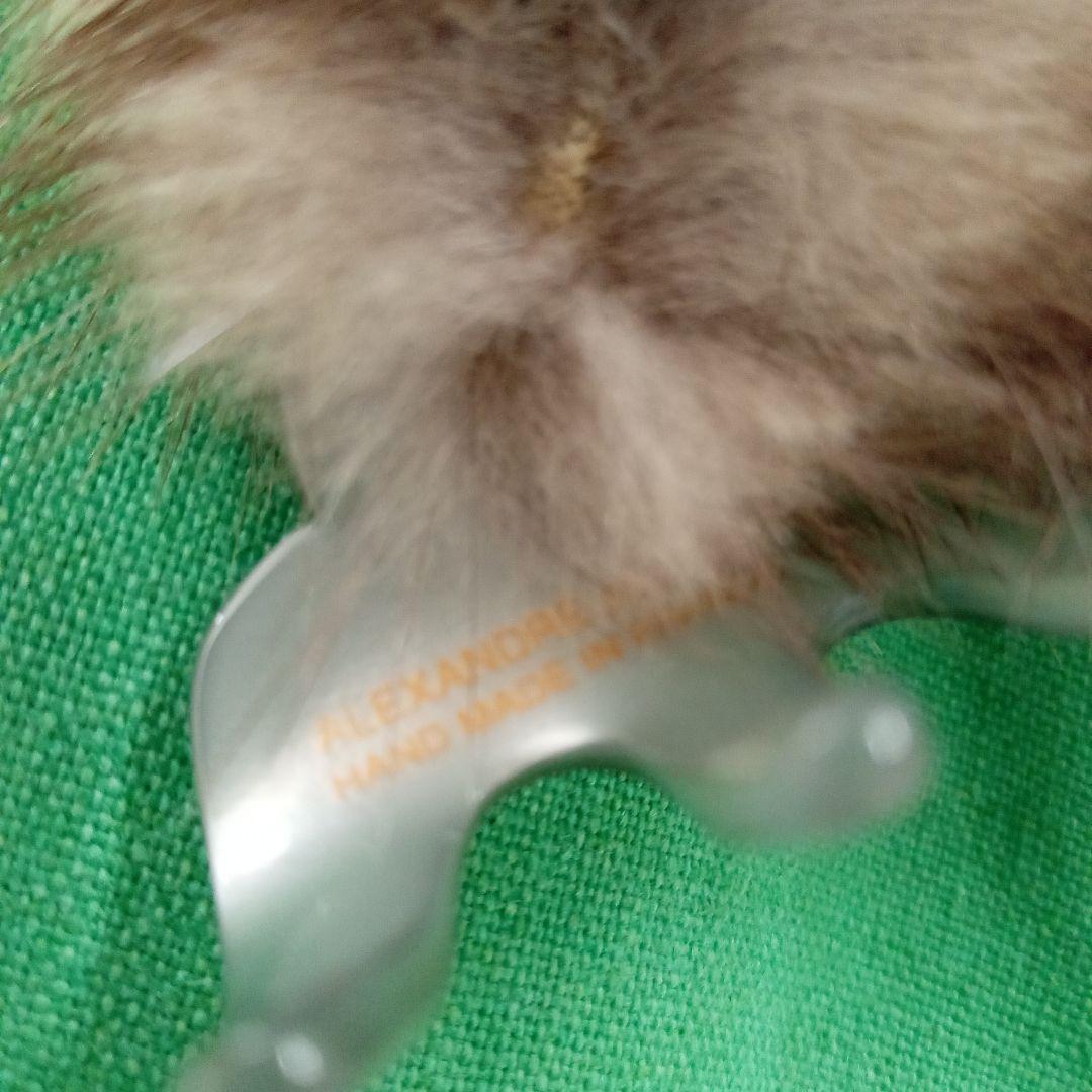 アレクサンドルドゥパリ　ミンク　ヘアクリップ