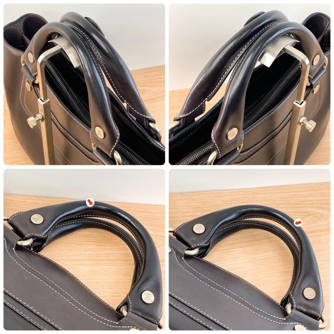 CELINE セリーヌ ブギーバッグ ハンドバッグ カバン 鞄 ダークブラウン