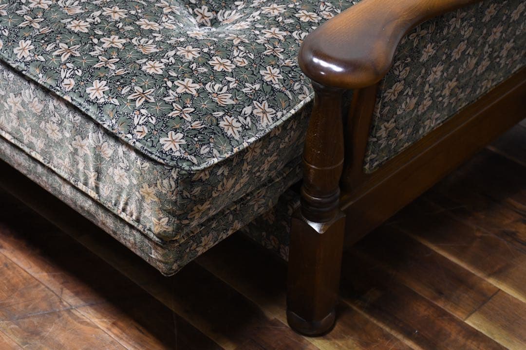 ECK118 カリモク コロニアル ソファベッド 3人掛けソファ トリプルソファ