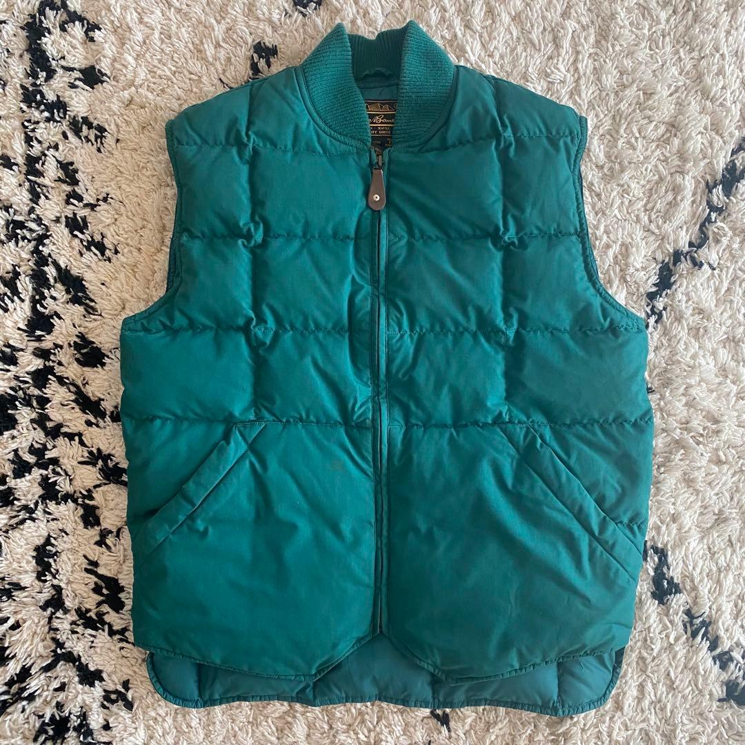 90s Eddie Bauer  downダウンベストS 黒タグ