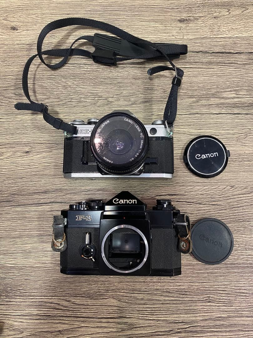 Canon AE-1 F-1一眼レフフィルムカメラ セット ケース付き
