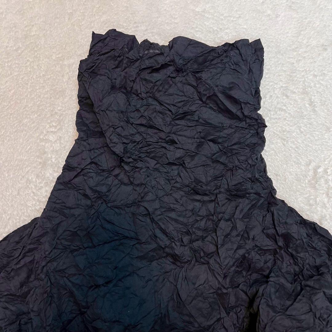 ま*こ様 ISSEY MIYAKE シワ加工 カットソー 黒 シャツ タートルネ