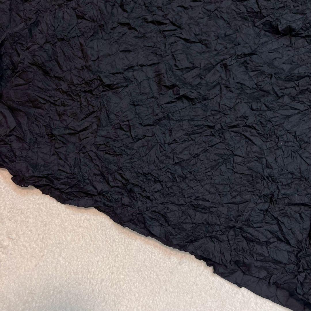 ま*こ様 ISSEY MIYAKE シワ加工 カットソー 黒 シャツ タートルネ