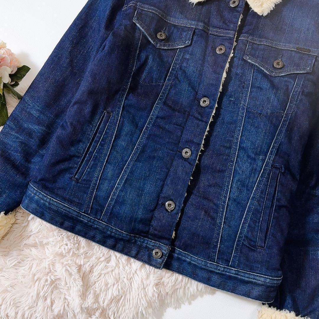 美品ꕥDIESEL INDUSTRY ディーゼル デニム ボアジャケット M