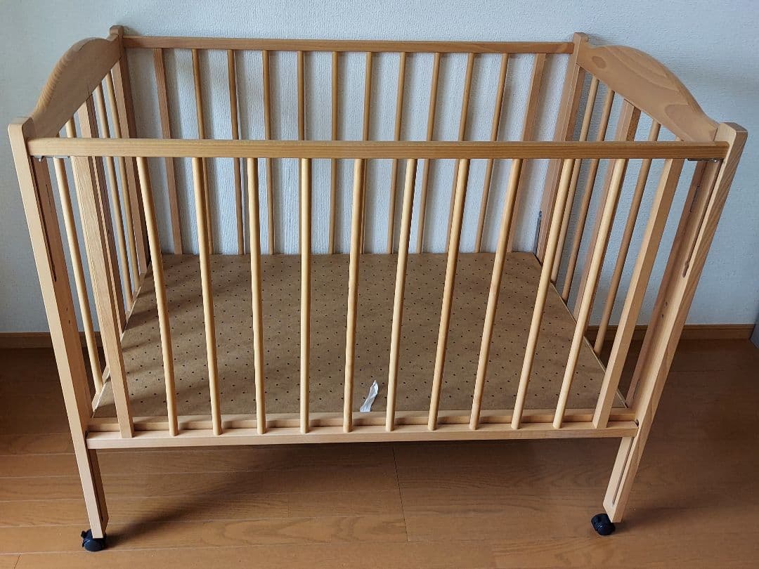 【ベビーベッド】日本製 石崎家具　スリーピー パル H-1 折り畳みベビーベッド