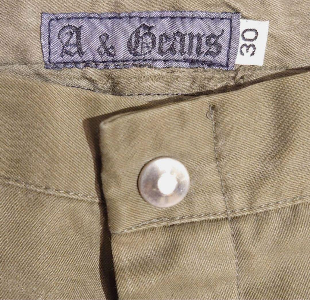 パンツ A&G CASHMERE PATCH MILITARY CARGO PANTS