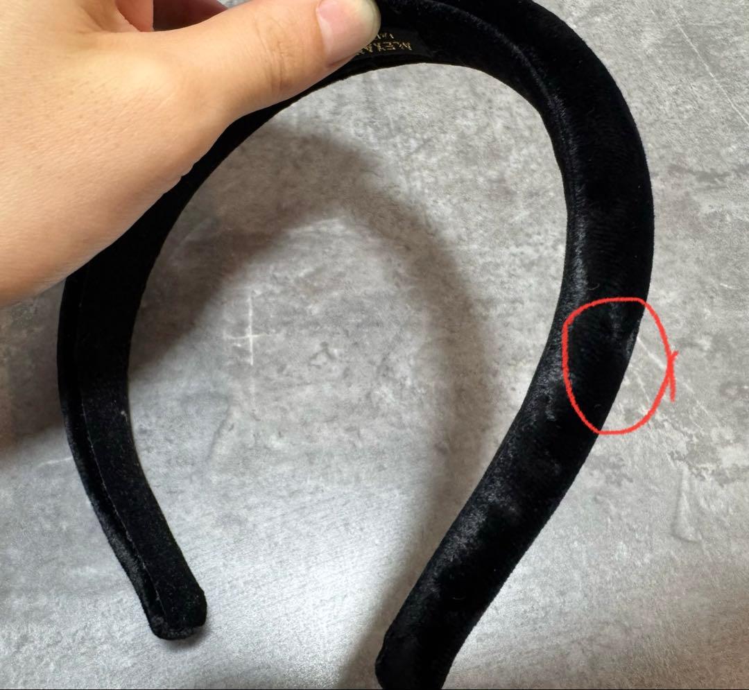 ALEXANDRE DE PARIS ブラック　カチューシャ　2.5cm