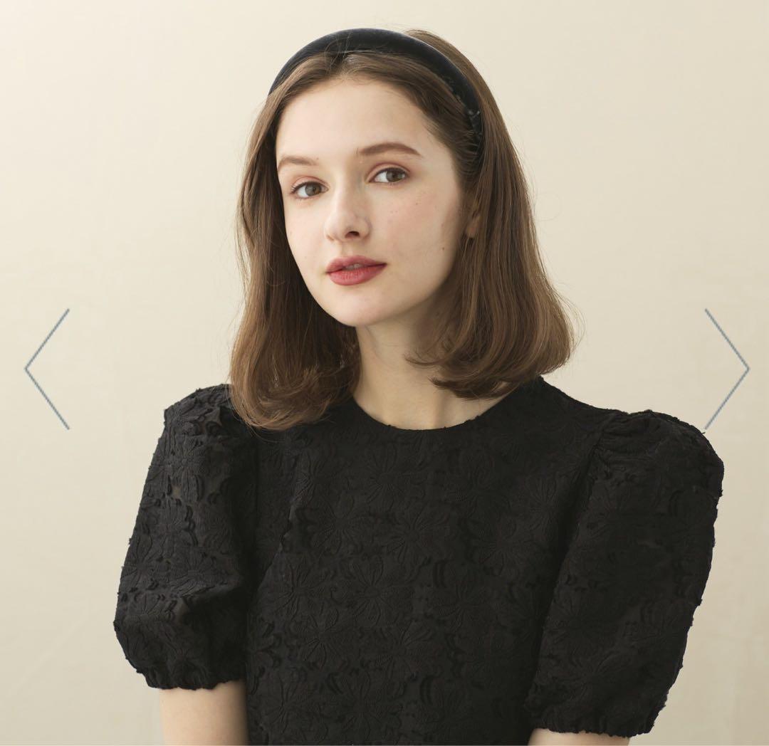 ALEXANDRE DE PARIS ブラック　カチューシャ　2.5cm