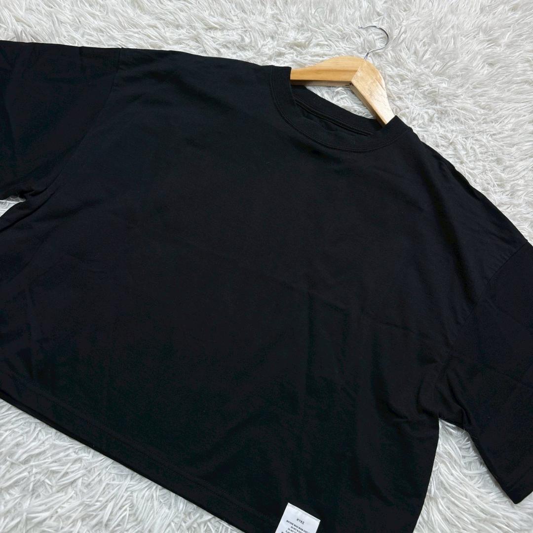 HYKE ブラック クロップド 半袖 Tシャツ　y2k S 短丈