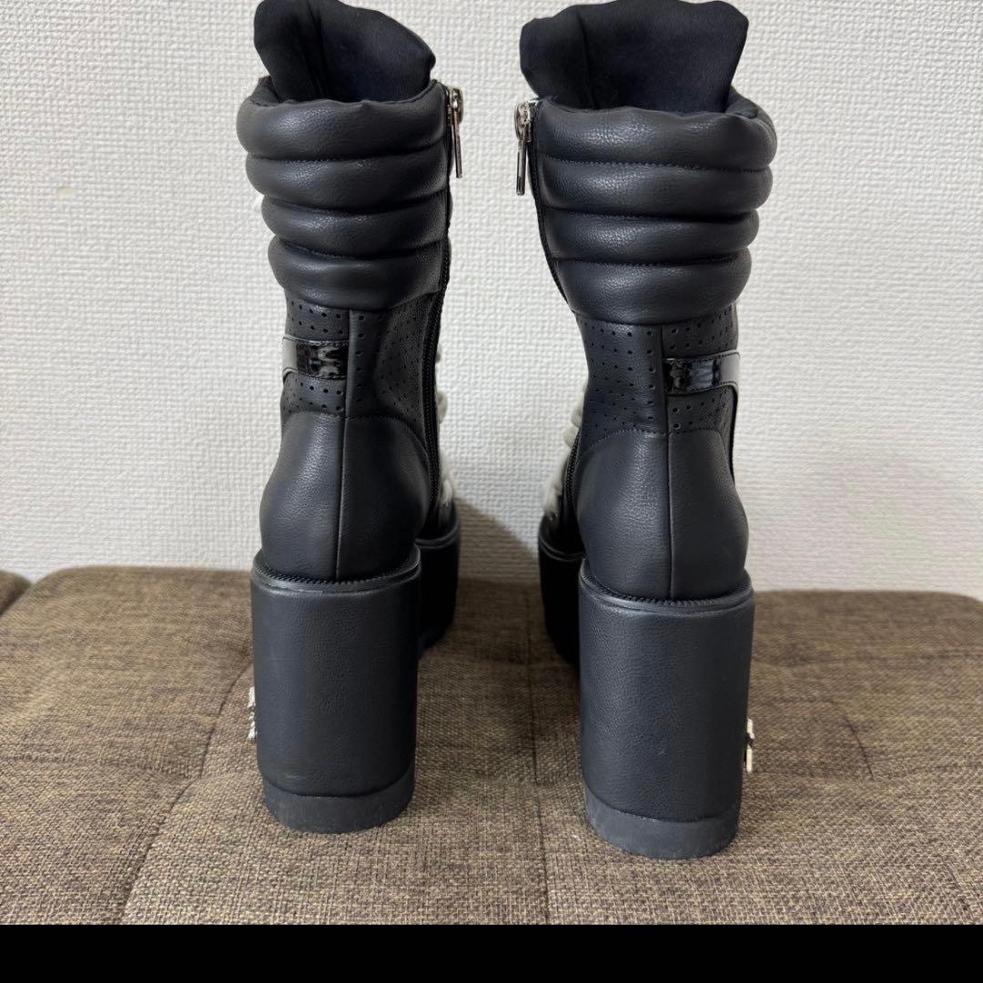 【新品】YELLO PERFORATION SHORT BOOTS 厚底 ブーツ