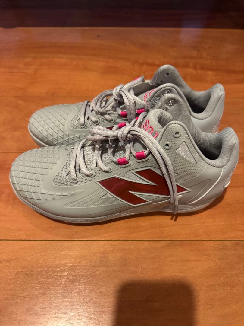 New Balance S01 スパイク グレー/ピンク 大谷翔平モデル
