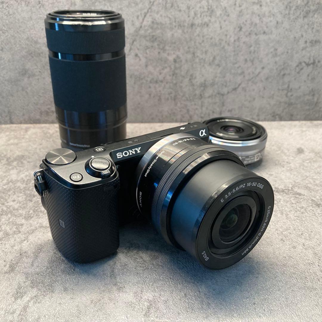 【スマホ転送・本体給電可能モデル】SONY NEX-5T レンズ3本セット