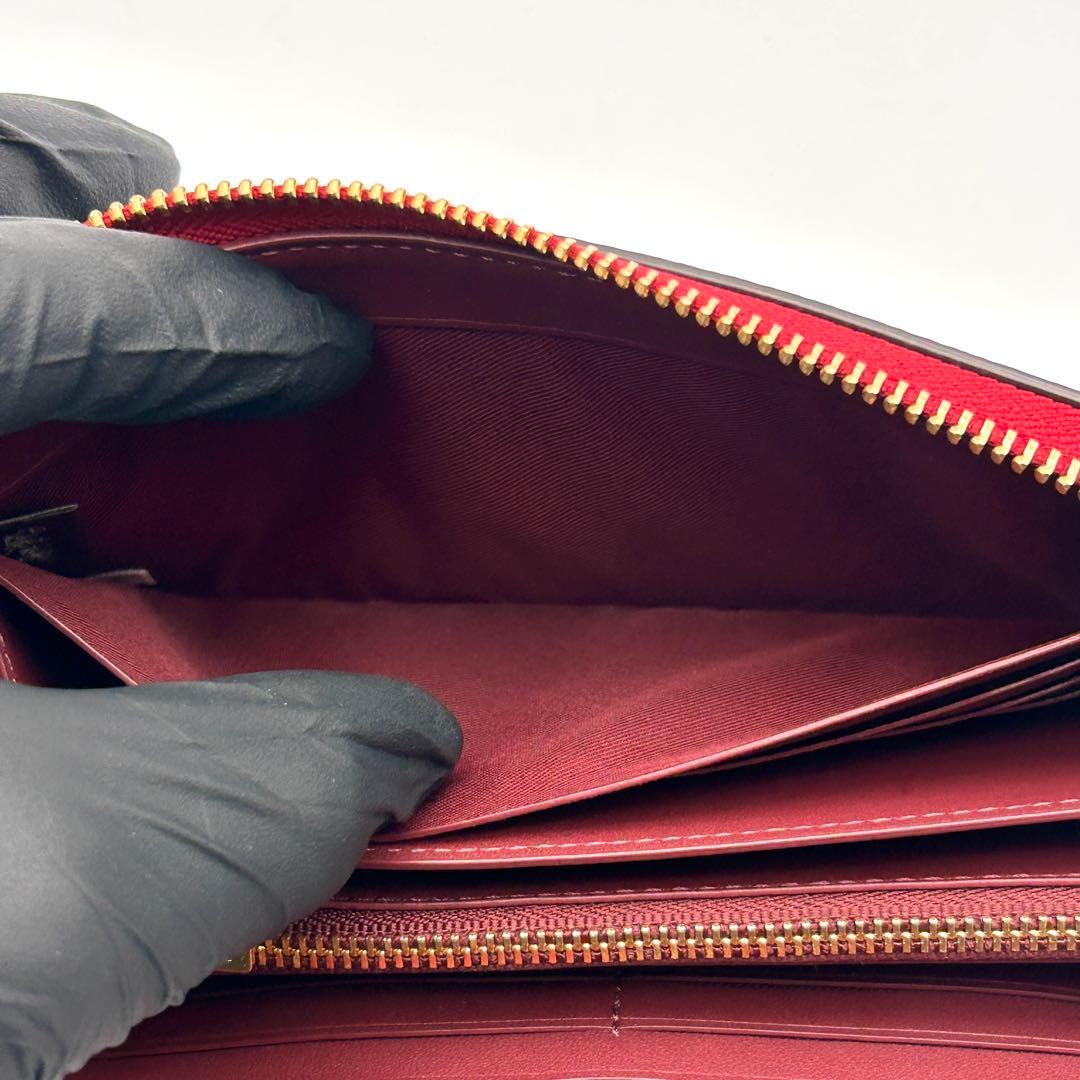 ✨美品✨ COACH コーチ 長財布 PVCレザー ラウンドファスナー