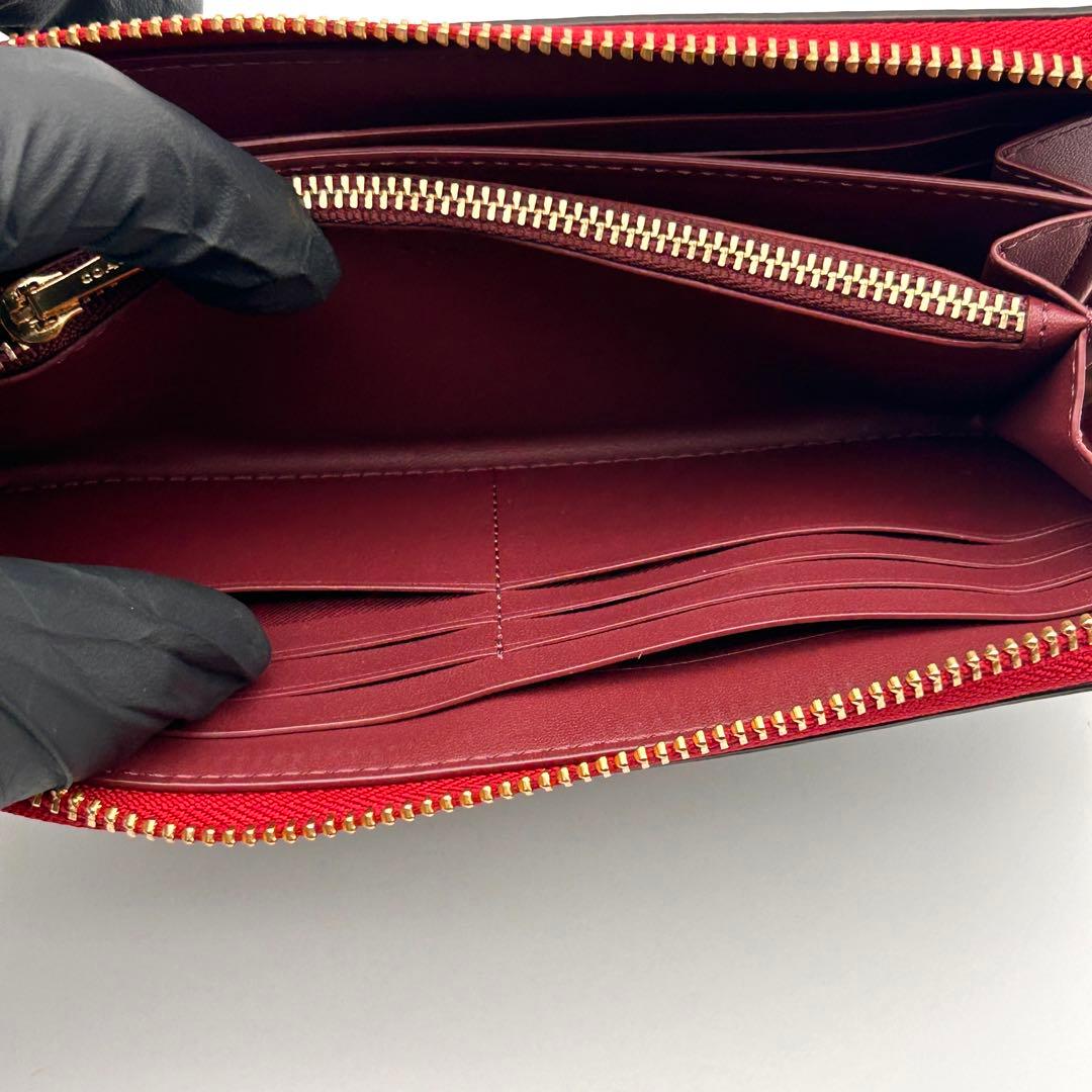 ✨美品✨ COACH コーチ 長財布 PVCレザー ラウンドファスナー