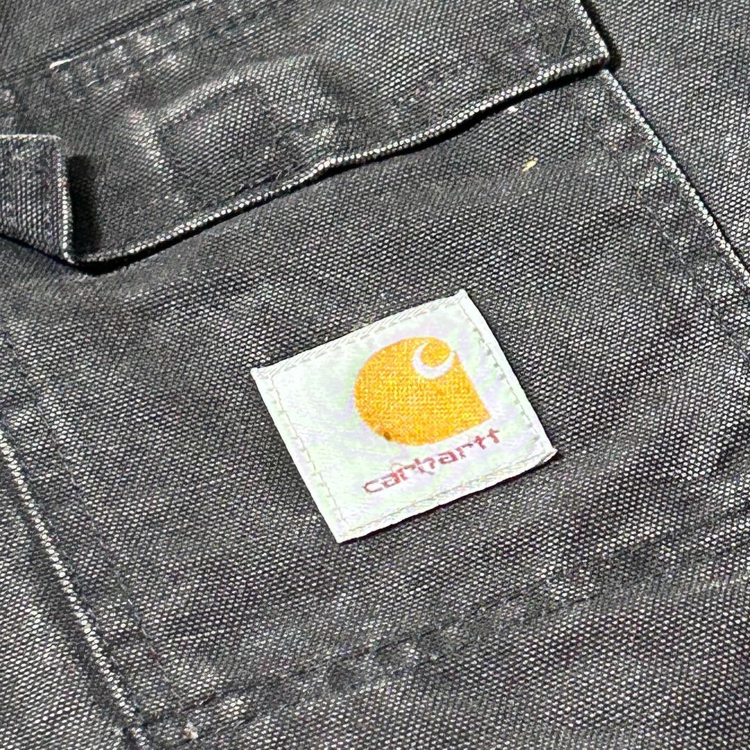 00s USA製 ブラック カーハート 短丈トラディショナル ダック