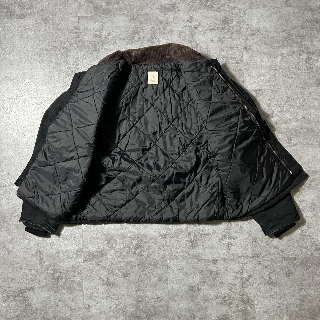 00s USA製 ブラック カーハート 短丈トラディショナル ダック