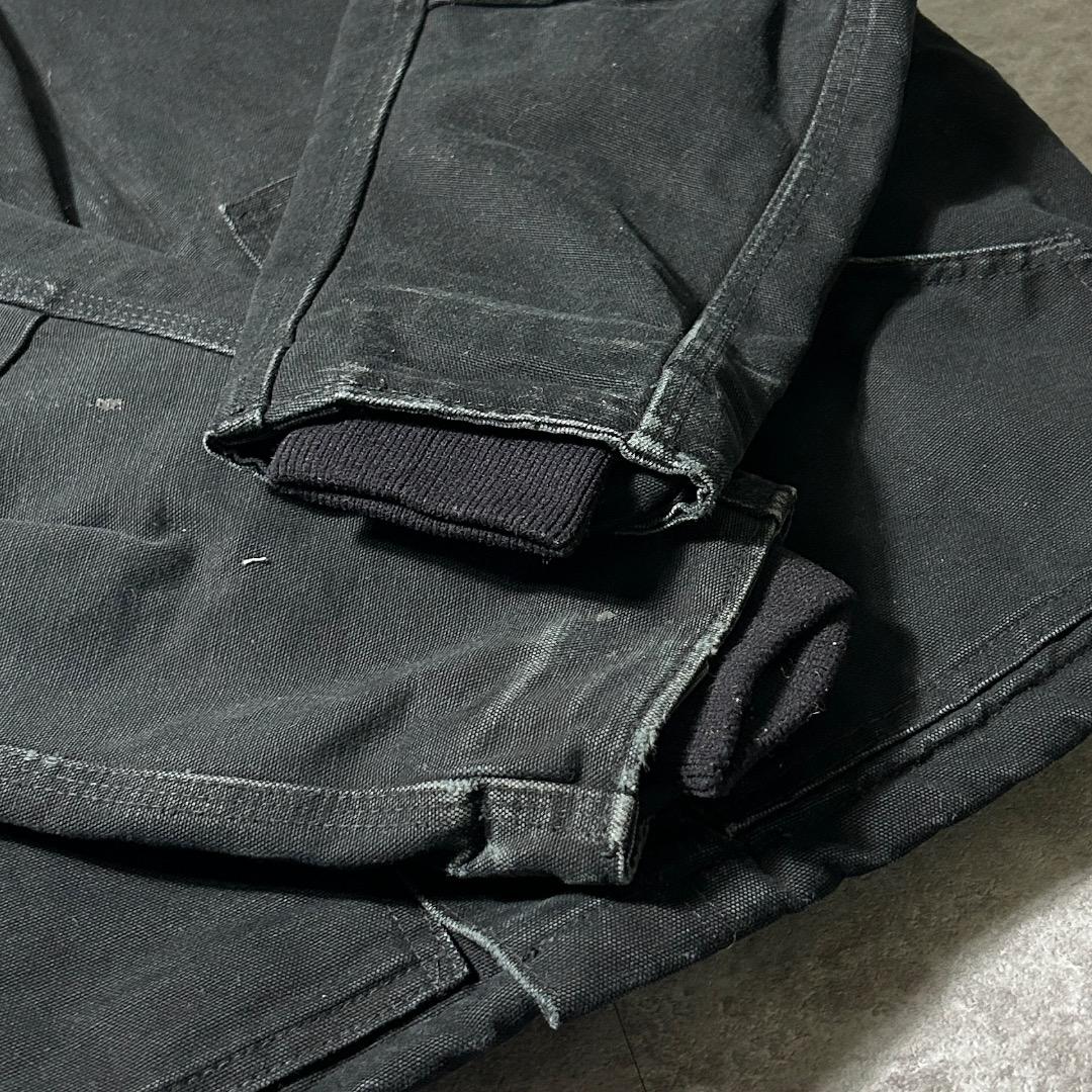 00s USA製 ブラック カーハート 短丈トラディショナル ダック