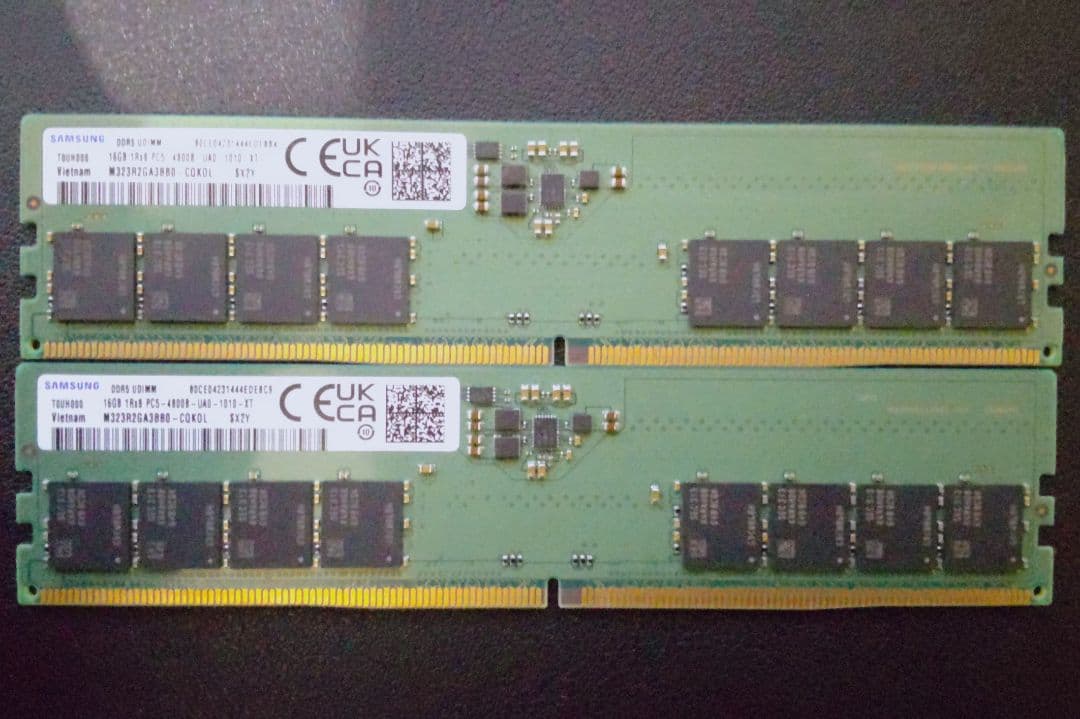 Samsung DDR5-4800 16GB×2枚 デスクトップ用メモリ