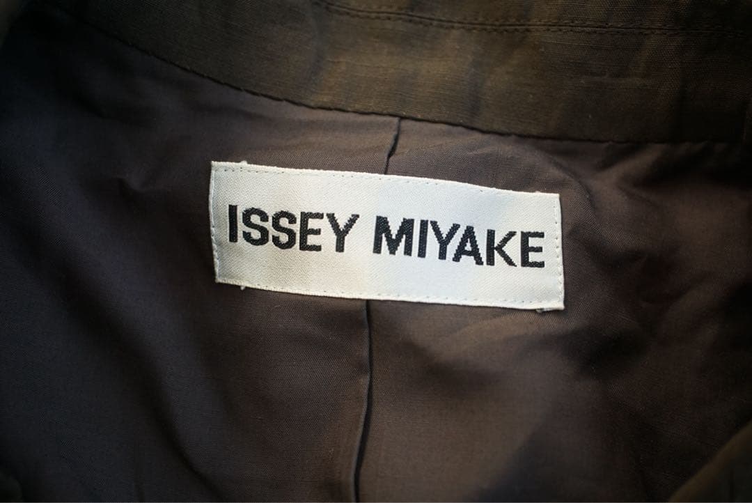 92ss イッセイミヤケ シルク トライアングル リング ジャケット 90s