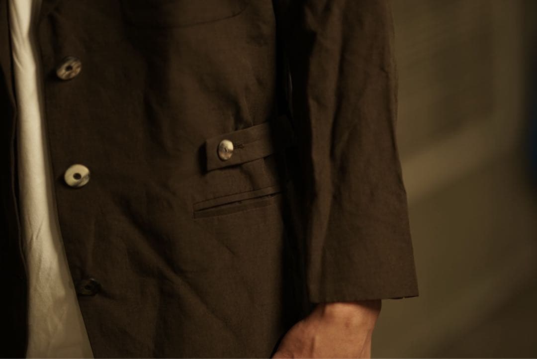 92ss イッセイミヤケ シルク トライアングル リング ジャケット 90s