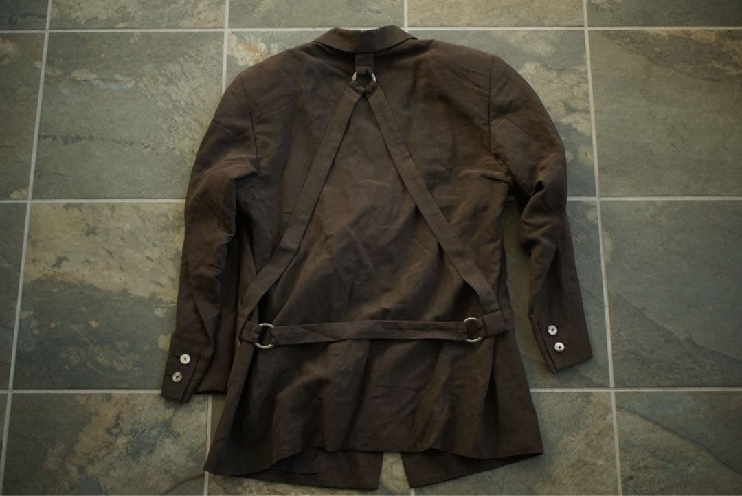 92ss イッセイミヤケ シルク トライアングル リング ジャケット 90s