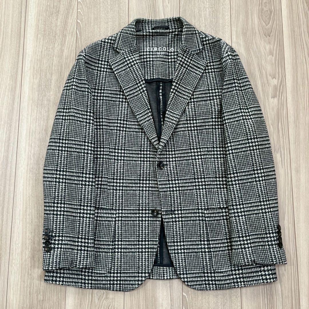 【未使用】CIRCOLO 1901 ジャージー グレンチェック テーラード 52