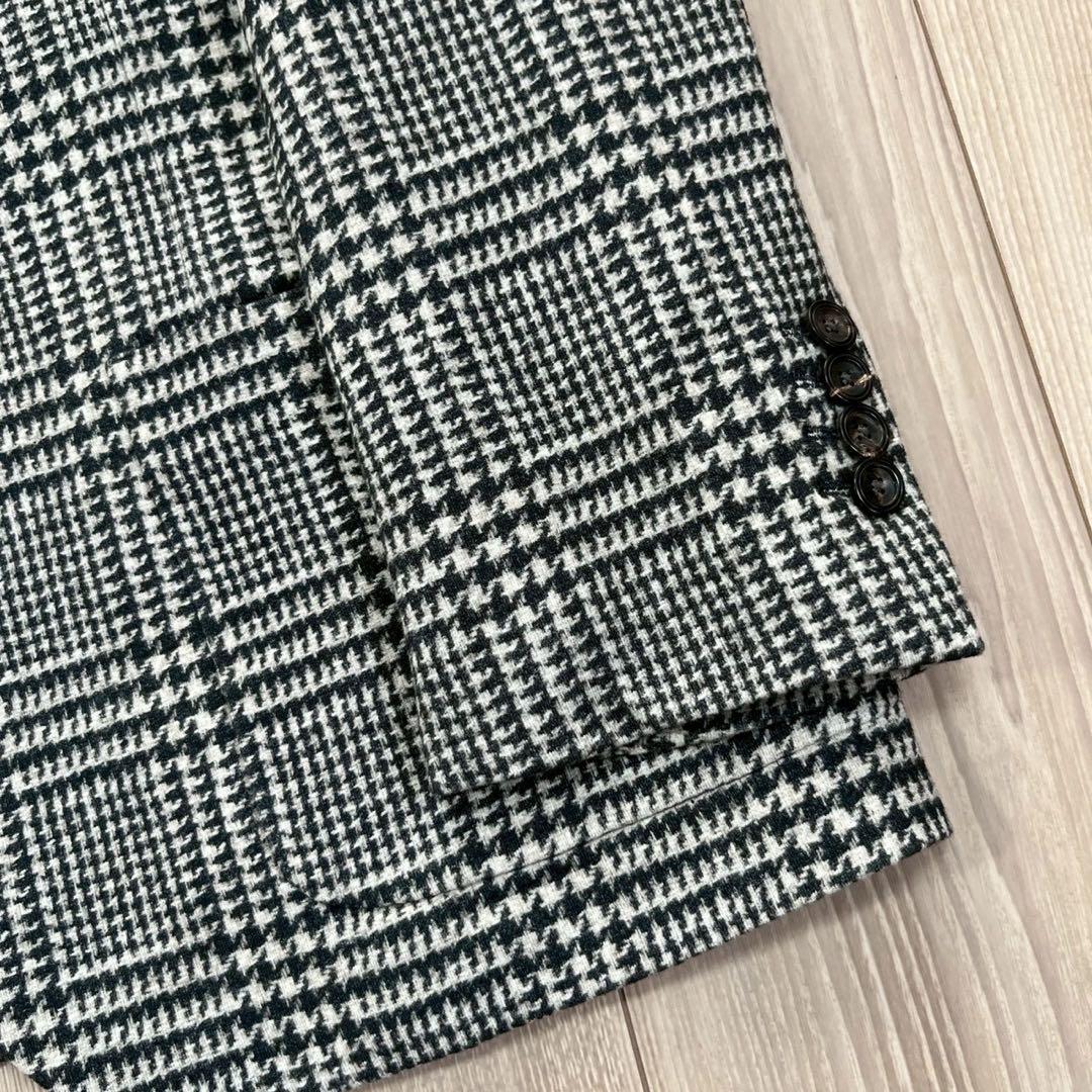 【未使用】CIRCOLO 1901 ジャージー グレンチェック テーラード 52