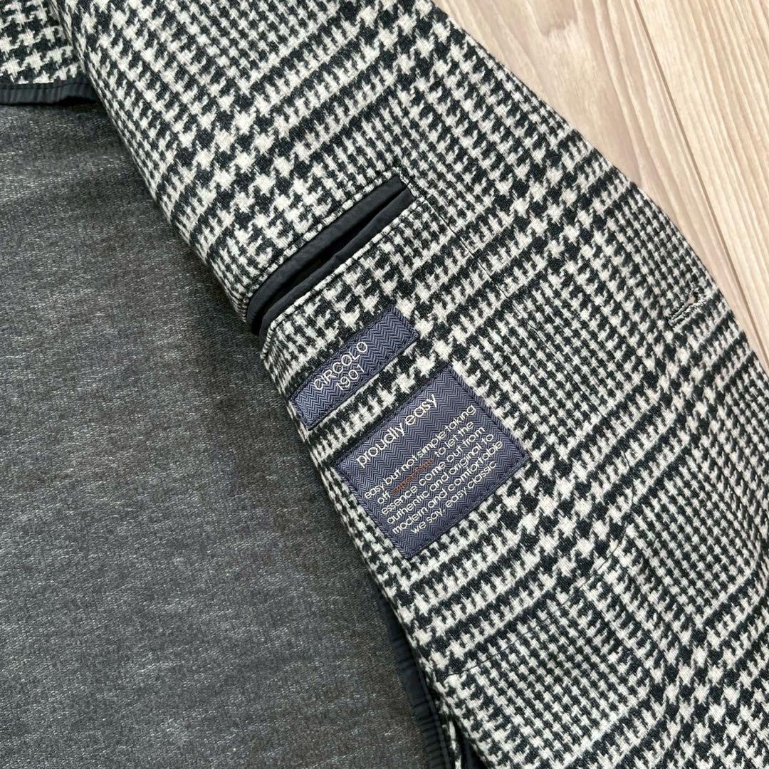 【未使用】CIRCOLO 1901 ジャージー グレンチェック テーラード 52