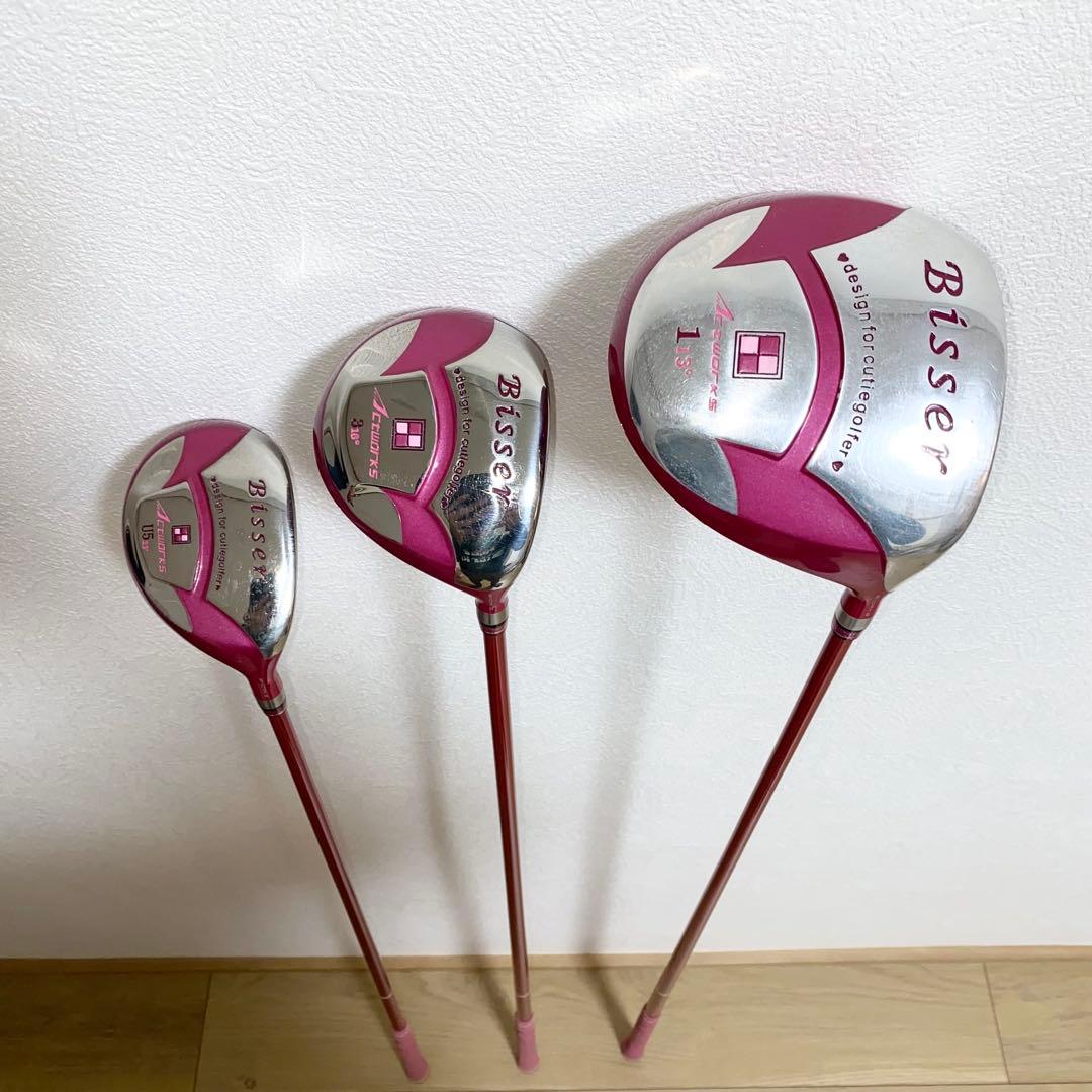 Bisserレディース用ゴルフクラブ フルセット☆初心者 女性右利き用 バッグ付