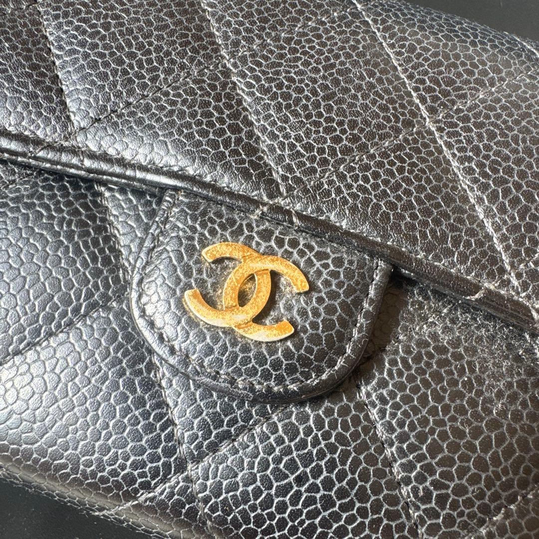 CHANEL 長財布 ブラック キルティング