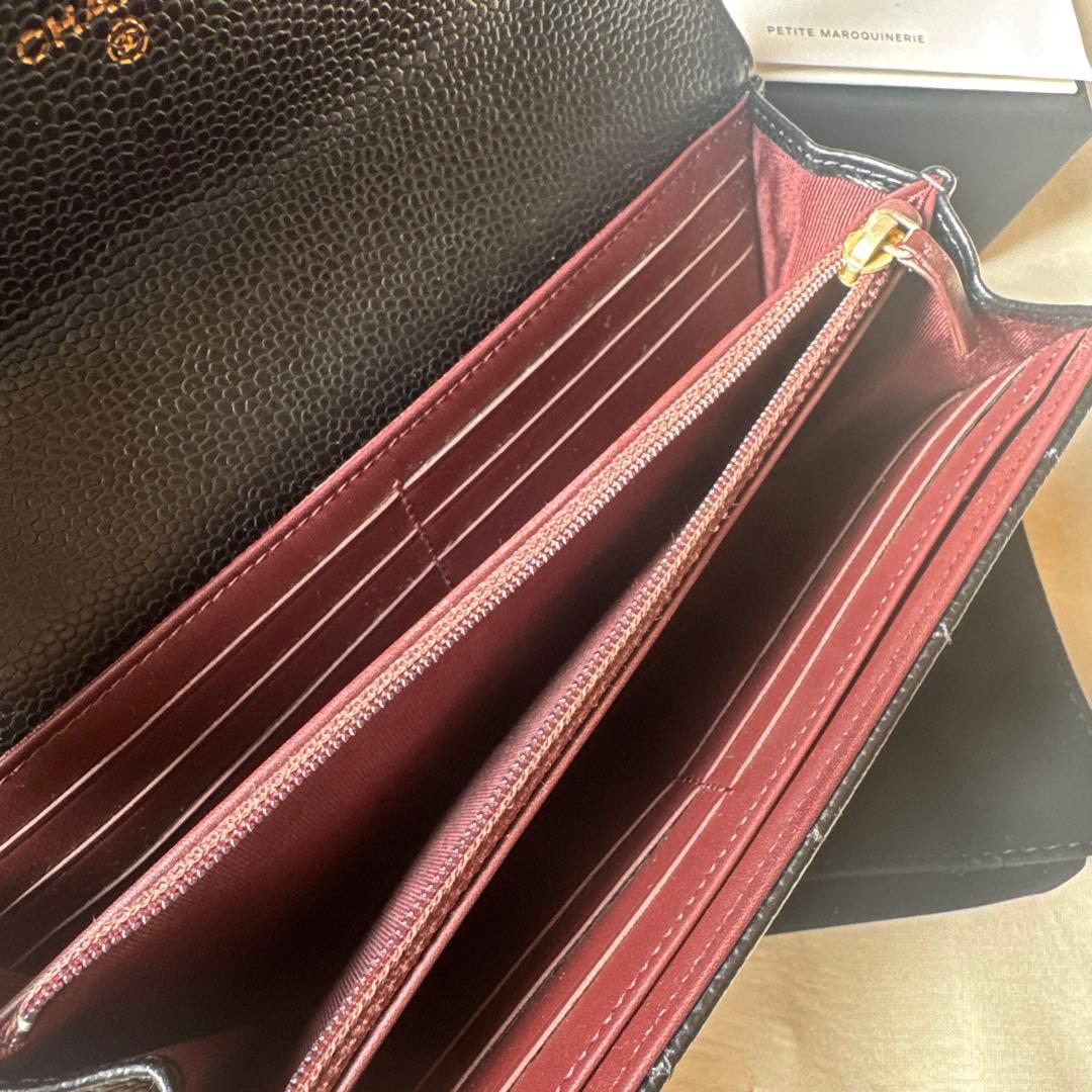 CHANEL 長財布 ブラック キルティング