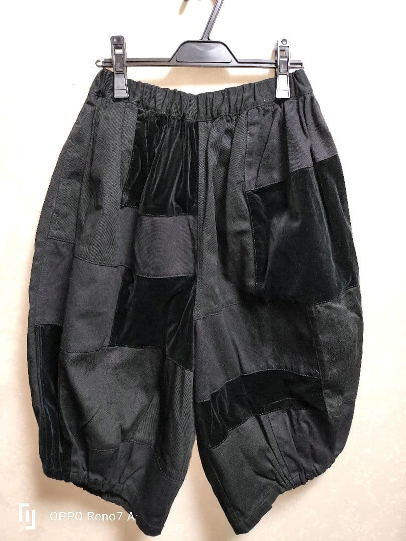 BLACKCOMMEdesGARCONS 　パッチワーク風デザインパンツ
