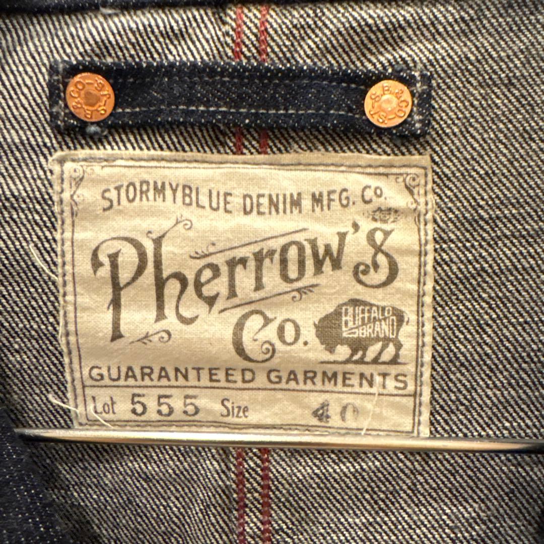 Pherrow's 未使用品チェンジボタンデニムカバーオールサイズ 40