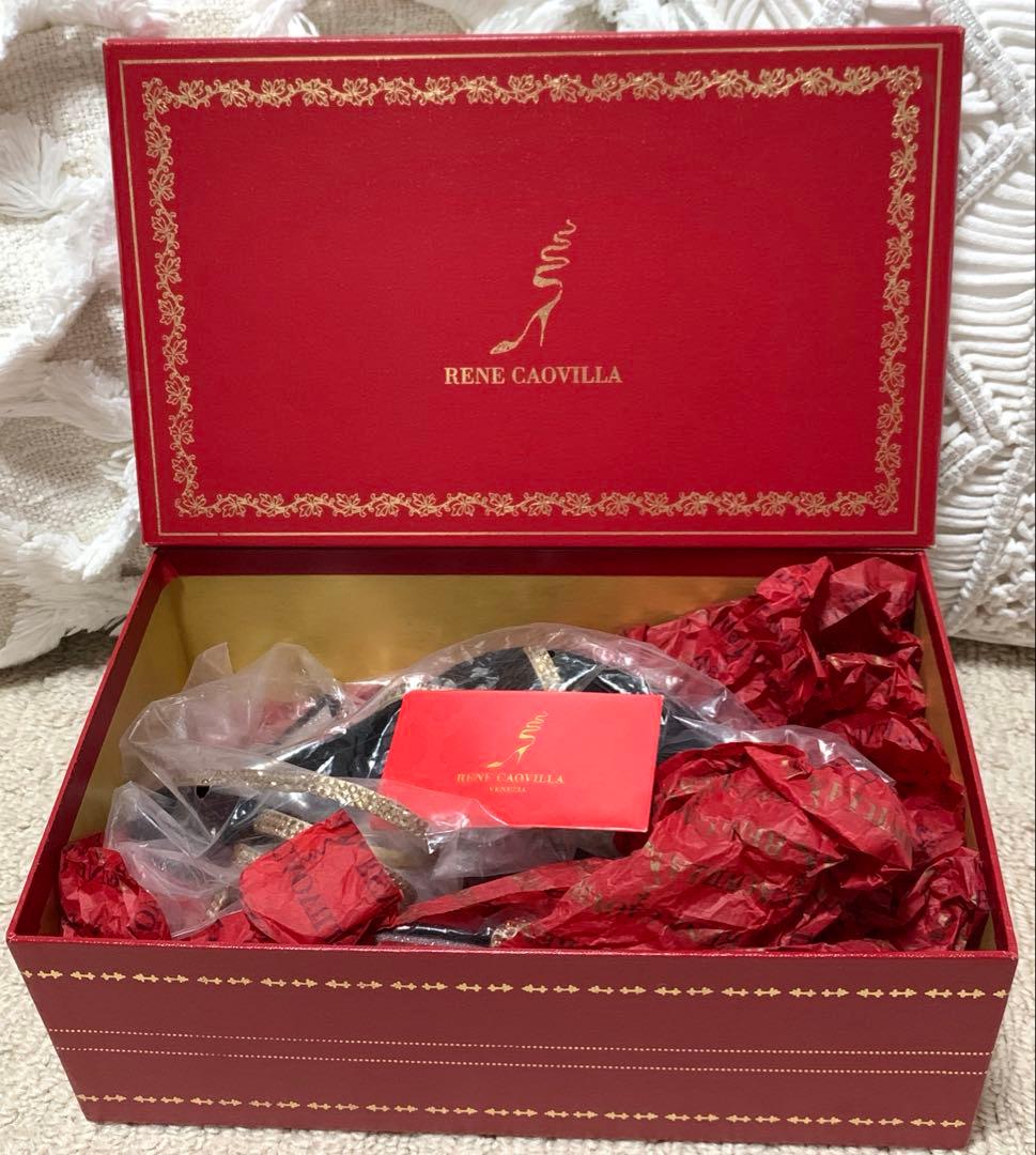 RENE CAOVLLA スネークサンダル