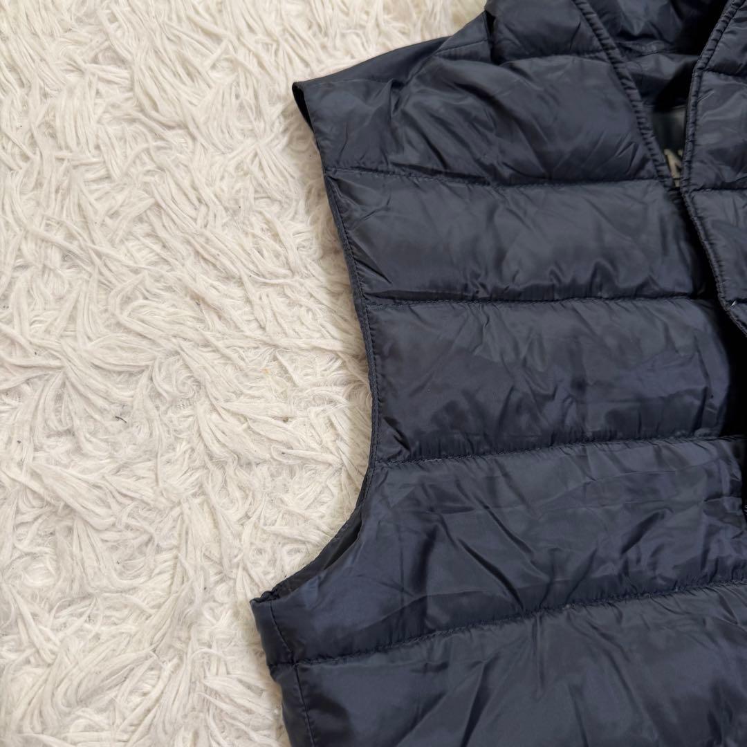 希少サイズ　美品　ヘルノ　ダウンベスト　ライトダウン　ジレ　ネイビー　44サイズ