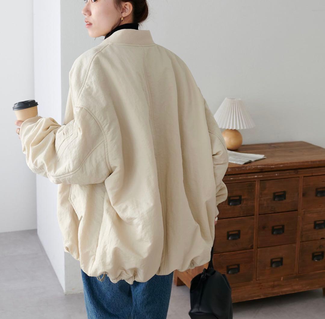 【美品】DISCOAT ディスコート メモリーボンバーブルゾン　アイボリー