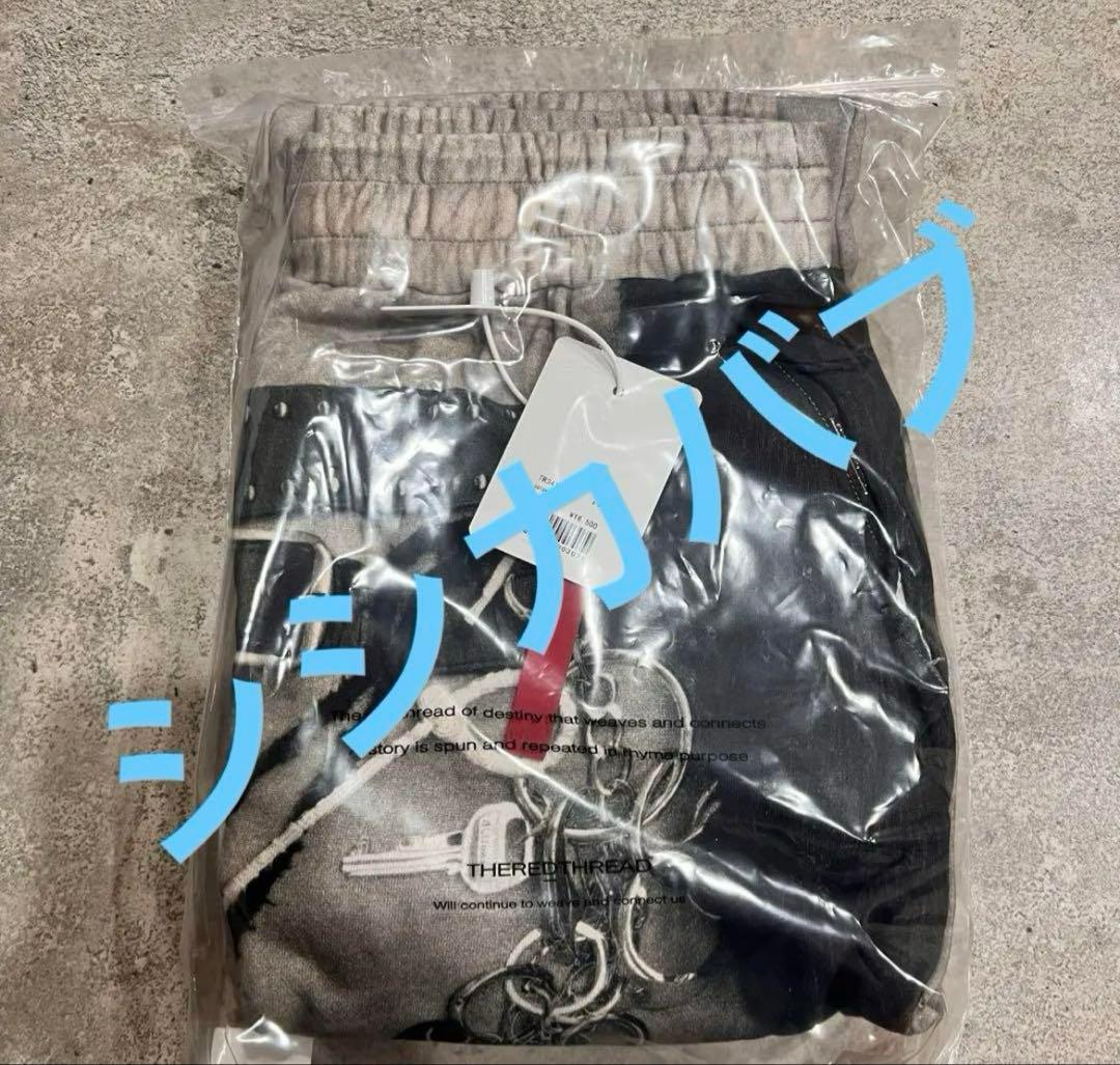 パンツ THEREDTHREAD S PRINT SWEAT2 TOYS gray