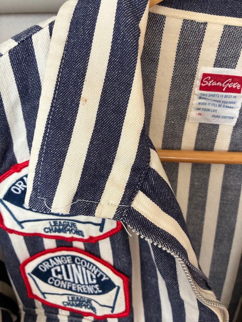 StanGee ストライプ パッチ付きジャケット