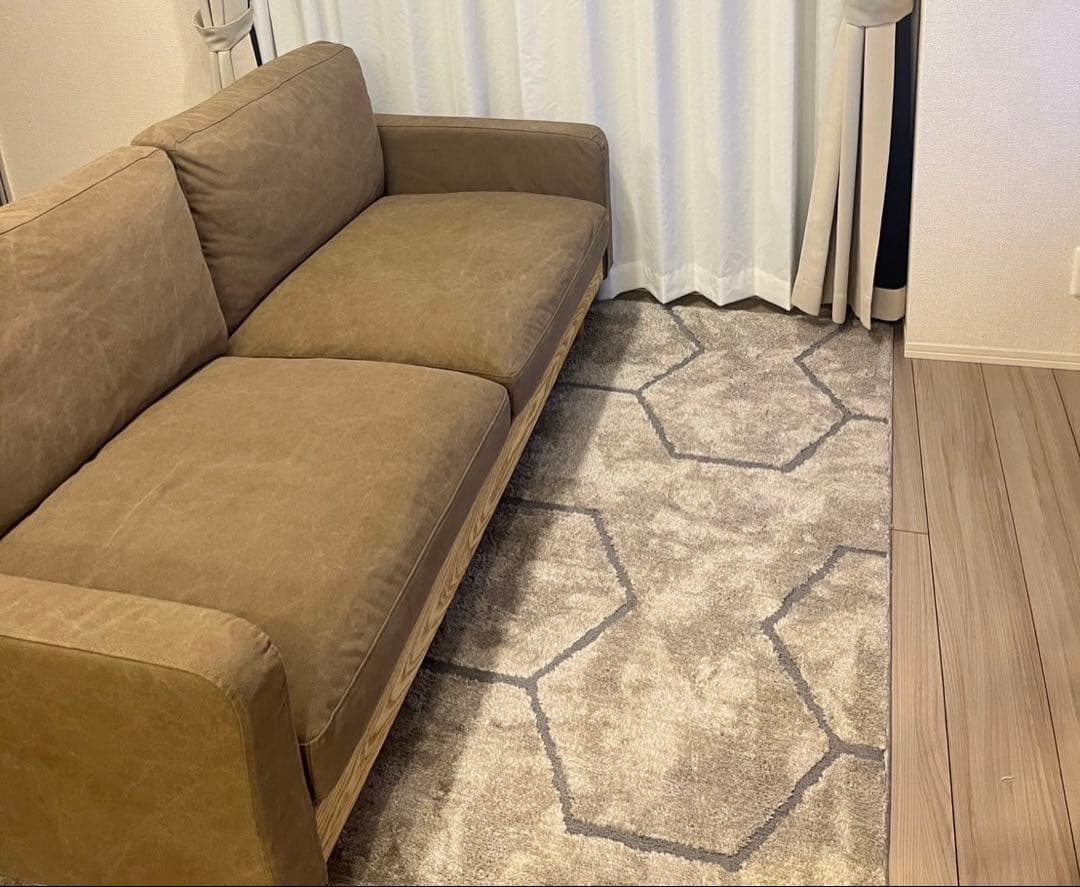 クラッシュゲート フリーダソファ 2.5人掛け キャンバスブラウン