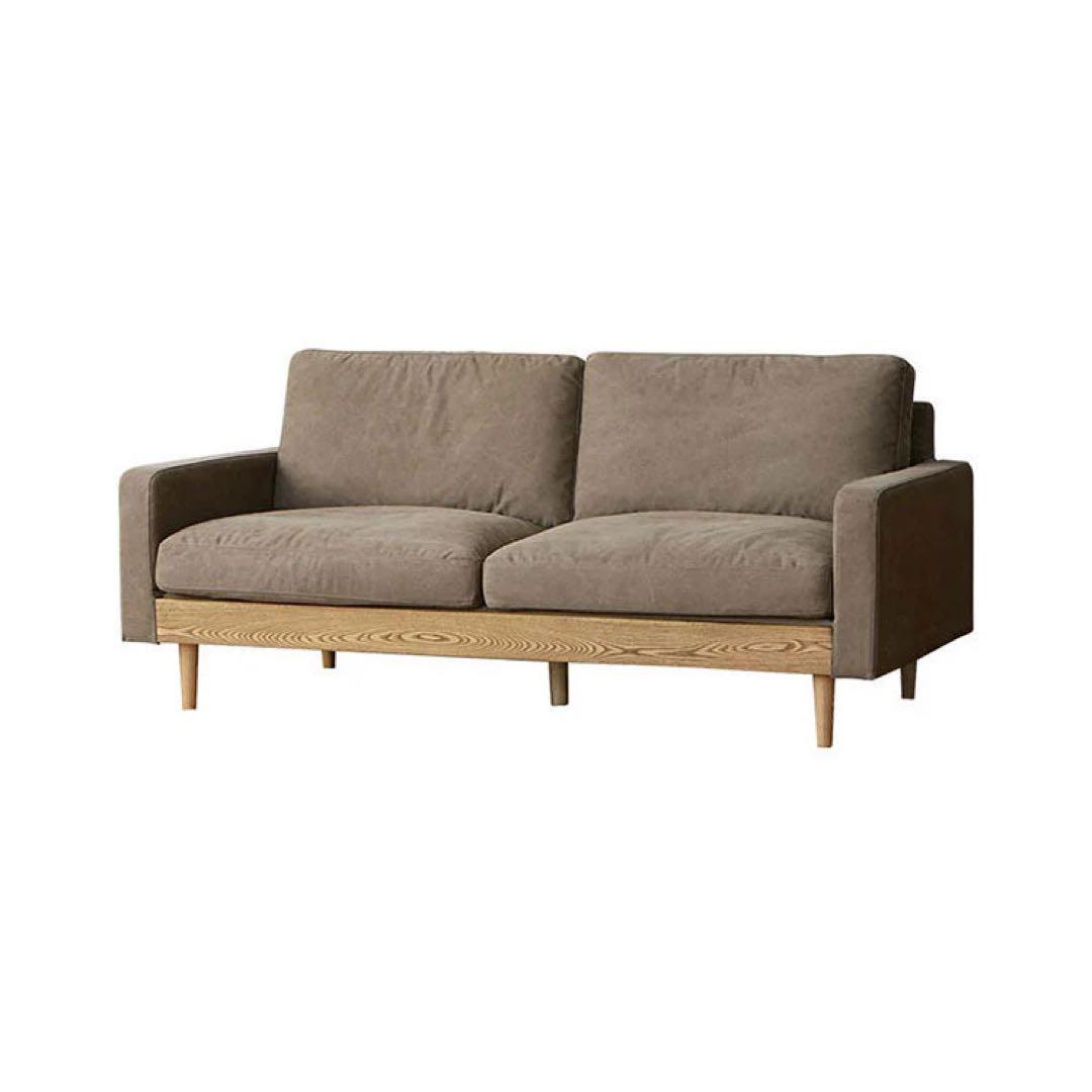 クラッシュゲート フリーダソファ 2.5人掛け キャンバスブラウン