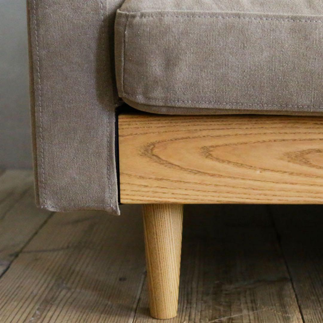 クラッシュゲート フリーダソファ 2.5人掛け キャンバスブラウン