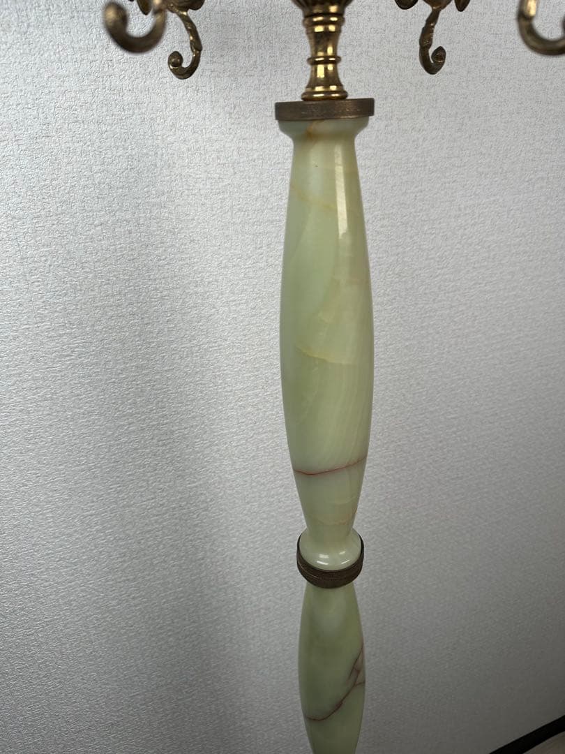 展示品 イタリア 大理石 オニキス ポールハンガー コートハンガー ※i1※