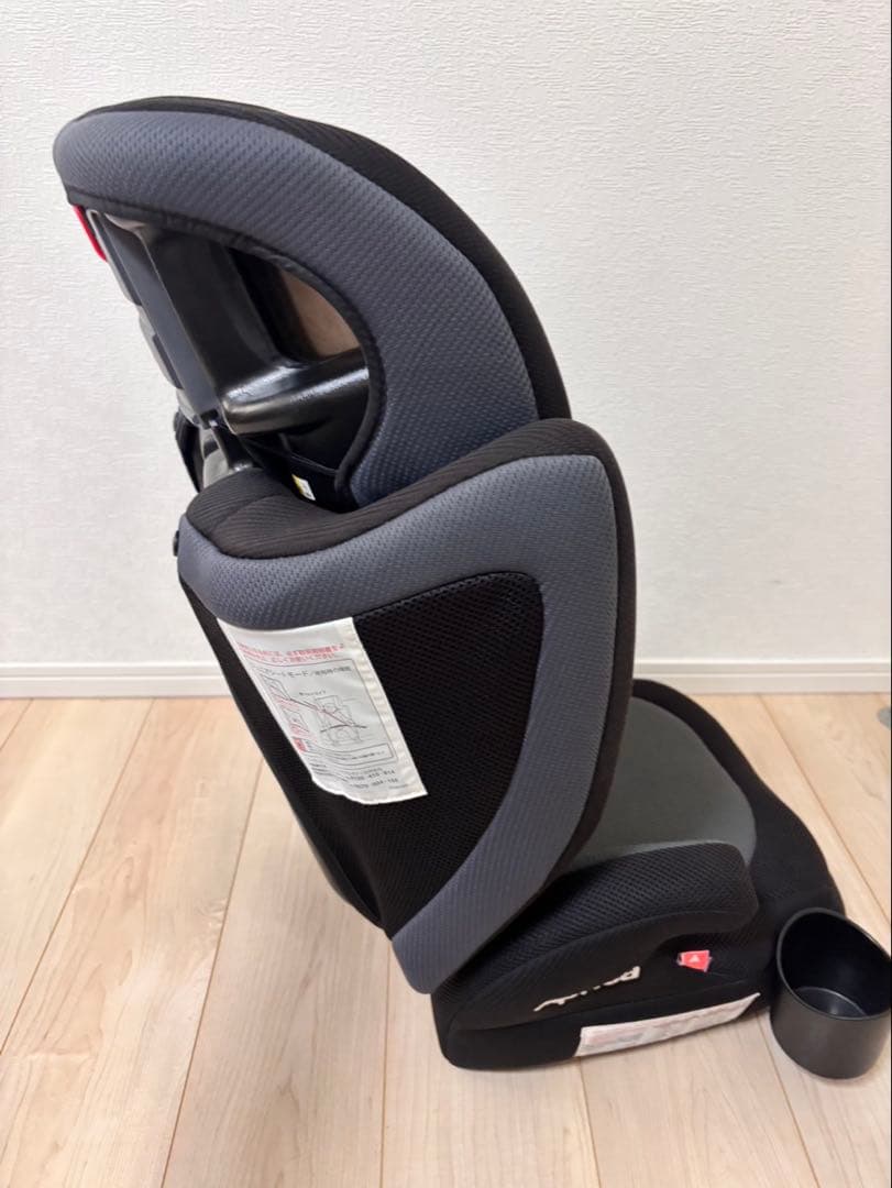 美品　アップリカ Apricaエアライド ジュニアシート ドリンクホルダー付き