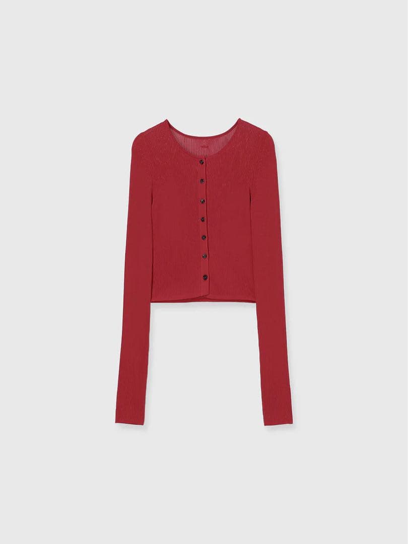 【1度着用のみ】anuansリュクスビスコースニットカーディガン