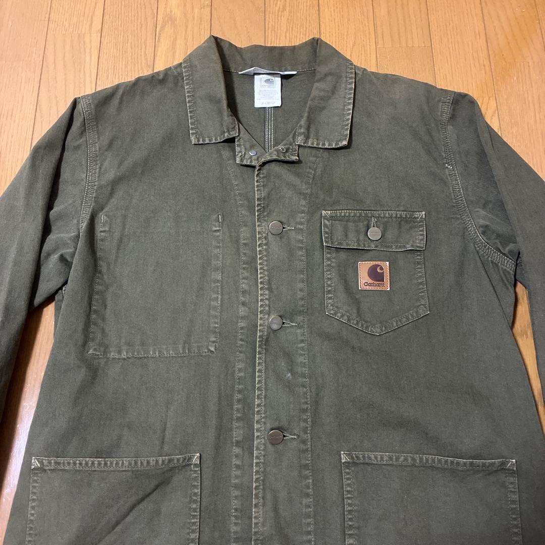 ★極美品★Carhartt カバーオール オリーブグリーン　希少サイズXL