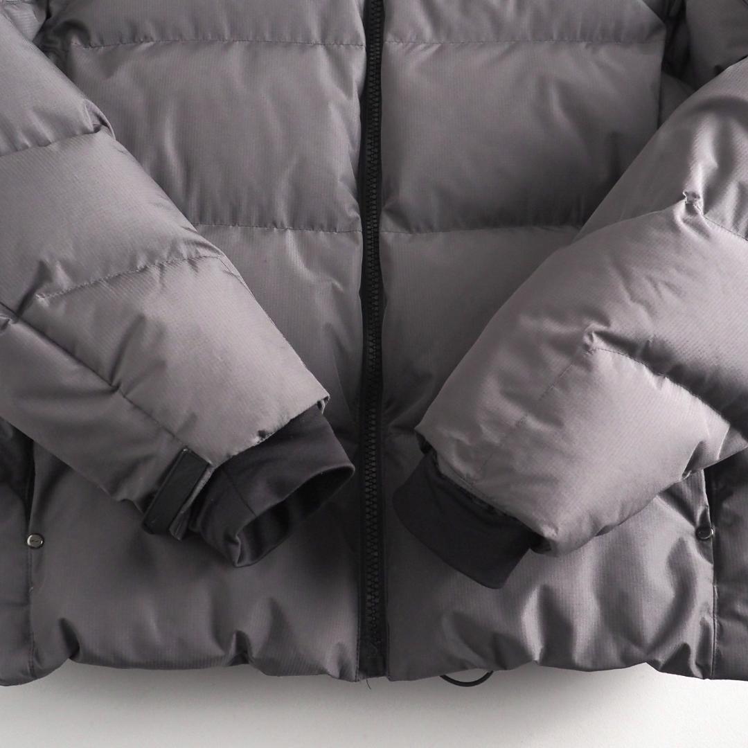 ラルフローレン　ダウンジャケット　フーデッド　グレー　肉厚　グレー　美品